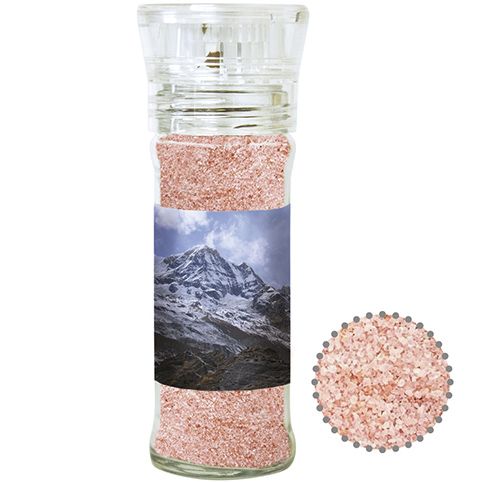 Himalaya-Salz, ca. 80g, transparente Gewürzmühle