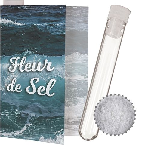 Fleur de Sel, ca. 6g, Express Reagenzglas mit Werbekarte