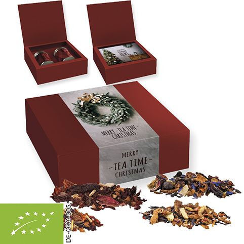 Verschiedene Weihnachts Teesorten, , ca. 120g, Geschenk-Set Premium mit 2 Dual-Dosen