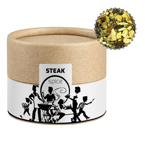 Gewürzmischung Steakgewürz, ca. 40g, Biologisch abbaubare Eco Pappdose Mini