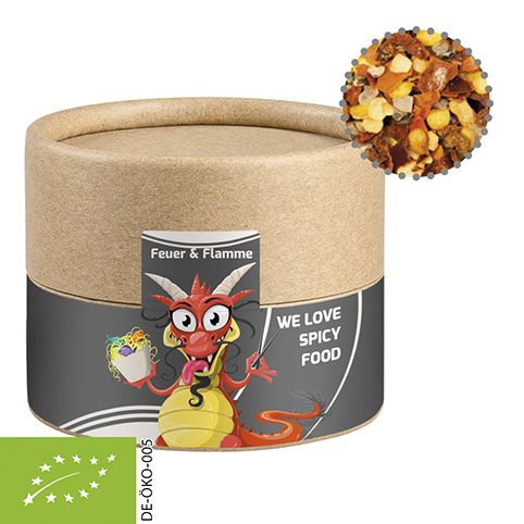 Gewürzmischung Feuer und Flamme, ca. 40g, Biologisch abbaubare Eco Pappdose Mini