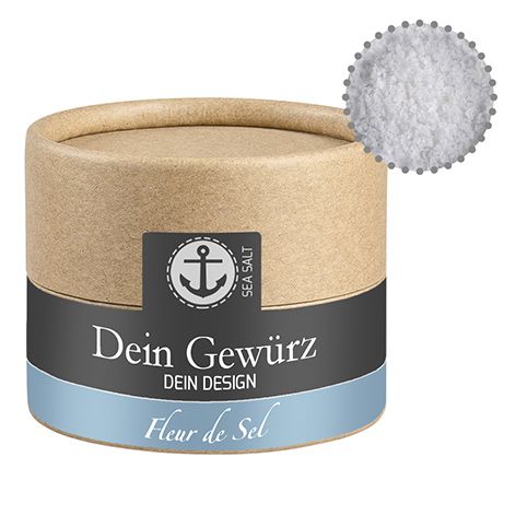 Fleur de Sel, ca. 40g, Biologisch abbaubare Eco Pappdose Mini