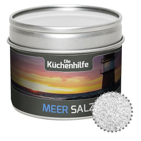 Meersalz, ca. 110g, Metalldose mit Sichtfenster