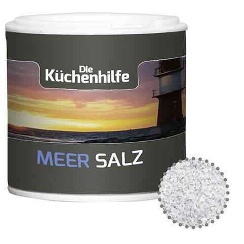 Meersalz, ca. 50g, Gewürzpappstreuer