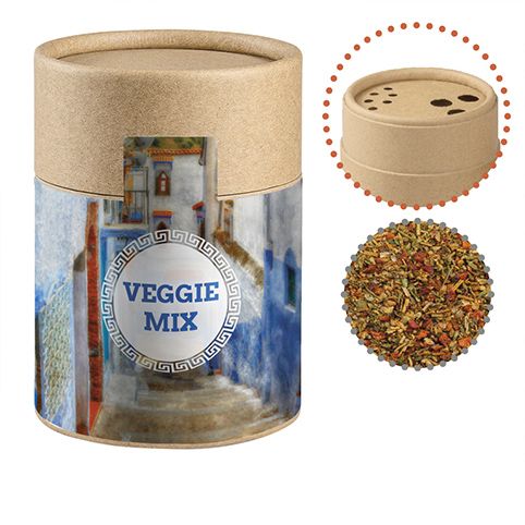 Gewürzmischung Mediterraner Veggie Mix, ca. 50g, Biologisch abbaubarer Eco Pappstreuer