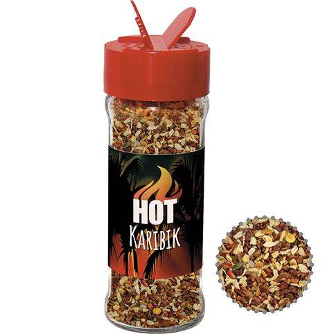 Gewürzmischung HOT Karibik Mix, ca. 35g, Glas mit Streuaufsatz