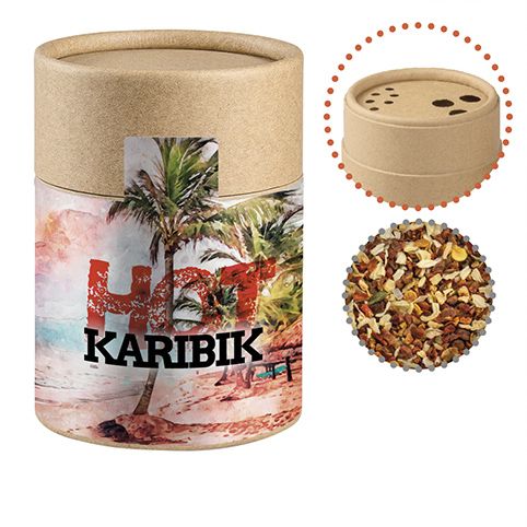 Gewürzmischung HOT Karibik Mix, ca. 50g, Biologisch abbaubarer Eco Pappstreuer