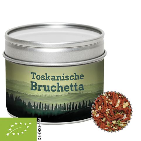 Gewürzmischung Toskanische Bruchetta, ca. 40g, Metalldose mit Sichtfenster