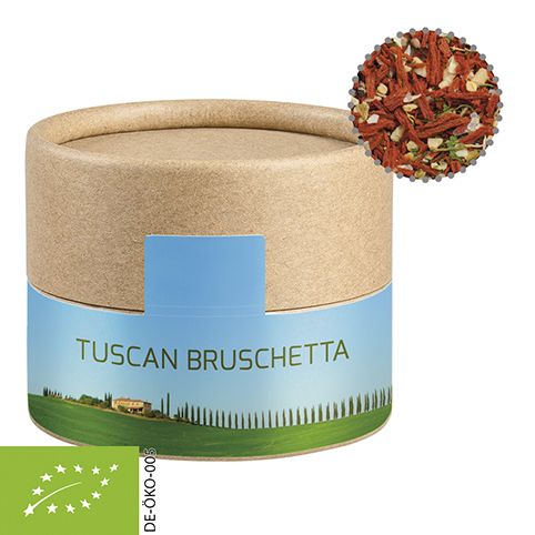 Gewürzmischung Toskanische Bruchetta, ca. 28g, Biologisch abbaubare Eco Pappdose Mini