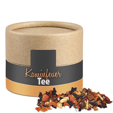 Kaminfeuer Tee, ca. 25g, Biologisch abbaubare Eco Pappdose Mini